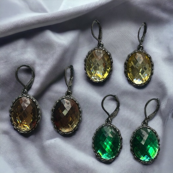 Vintage Joan Rivers Rhinestones Earrings - Picture 1 of 2
